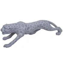 Estáua Decorativa de Pantera 60 CM Cinza
