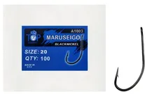 Anzol Top Fishing Maruseigo Black Nickel 20 com 100 Pçs