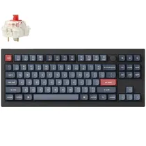 Teclado Gamer Mecânico Keychron V3 Max RGB Sem Fio Switch Red - Carbon Black (Inglês)