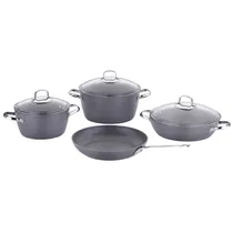 Jogo de Panela Korkmaz Cinza Nea 7 PCS