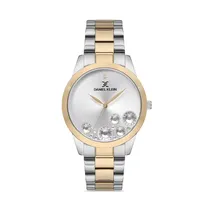 Relógio Analógico Feminino Daniel Klein Premium DK.1.12612-3 - Prata/Dourado