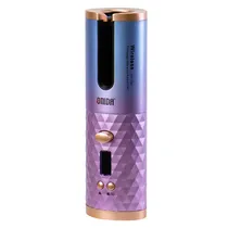 Modelador de Cachos Sem Fio Portatil Onida ON-7045 / 34W / 2500MAH / 200°C - Roxo/ Azul