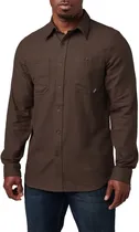 Camisa Manga Longa 5.11 Tactical Silverwood Flannel SLD 72172-282 Dark Earth