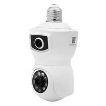 Camera de Seguranca Panoramica Lampada Inteligente Mannatech SWD1536-E9 Bulb Smart Wi-Fi / App Icsee - Branco