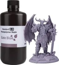 Resina Photopolymer para Impressora 3D Elegoo V2.0 Standard 1KG - Slate Blue