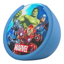 Speaker Amazon Echo Pop Kids Edition - com Alexa - 1ª Geração - Wi-Fi/Bluetooth - Marvel Avengers - Caixa Dan  Speaker Ama...