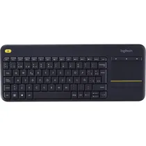 Teclado Logitech K400 Plus - Sem Fio - Espanhol - com Mouse Touch - Preto  Teclado Log...