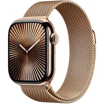 Apple Watch Series 10 42MM GPS + Celular MX083LW/A Gold Titanium/Milanese Loop Gold