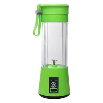 Mini Liquidificador Portátil Recarregável Juice Blend (K0011) 380ML / 2000MAH / 15000RPM - Verde