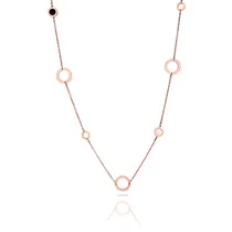 Colar Feminino Freelook FRJ.3.6003-3 Feito de Aço Inoxidável - Rosa Ouro