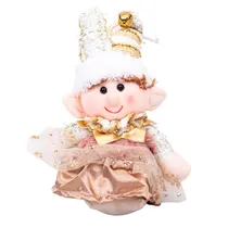 Enfeite Natal Pendurado Elfo com Vestido 20CM