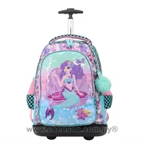 Chenson Mochila Con Rueda CP 53167 Sirena Turquesa