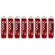 Pilha Recarregavel Mox MOB8AA30 3000MAH AA - Kit com 8