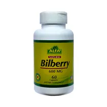Vitamina Alfa Bilberry 600MG 60 Cápsulas