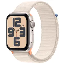 Apple Watch Se 2ª Geração (2023) Caixa de Alumínio Em Starlight e Correia Loop Esportivo Em Cor Starlight 44 MM M/L MRE63LL/A