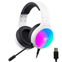 Headset Gamer Havit H2043U Gamenote RGB / com Fio - Branco
