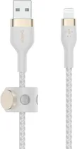 Cabo Belkin Magnetic CAA010BT1MWH USB-A para Lightning 1M - Branco