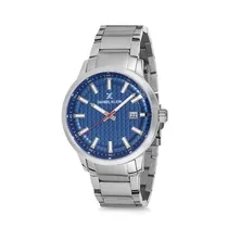 Relógio Analógico Masculino Daniel Klein Premium DK12230-2 - Prata e Azul