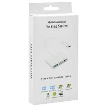 Original Adaptador USB-C A USB+SD/TF+USB-C White