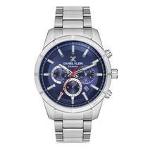 Relogio Analogico Masculino Daniel Klein DK.1.12718-3 Exclusive Gents / Pulseira de Aco Inoxidavel - Prata