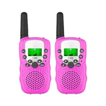 Radio Walkie Talkie Travel T-388 Set com 2 Peças / Ate 3KM / A Pilha (Nao Incluida) - Rosa