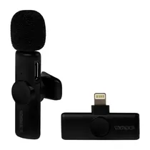 Microfone Sate A-MK132 Lightning s/fio Preto  Microfone S...