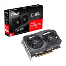 Placa de Vídeo RX7600 8GB Asus Dual Oc Edi 90YV0IH2-MOAA00 DUAL-RX7600-08G