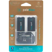 Bateria Recarregável Paleblue 9V 500 Mah USB-C - 2 Unidades