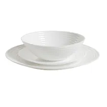 Conjunto de Louças de Vidro Temperado Branco 12PZS