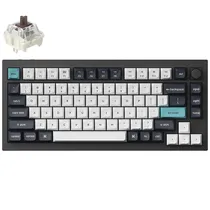 Teclado Gamer Mecânico Keychron Q1 Max RGB Sem Fio Switch Brown - Carbon Black (Inglês)