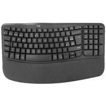 Teclado Sem Fio Logitech Wave Keys com Bluetooth Espanhol - Cinza