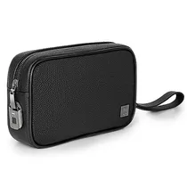 Neceser Wiwu Master Fingerprint Pouch Black