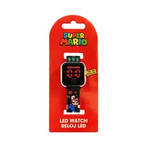 Relogio Digital LED Super Mario GSM4259BOI/GSM4203BOI Surtido 1 Pieza