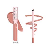 Set de Cosmeticos Kylie Jenner Velvet Liquid Lipstick & Lip Liner Bare 2 Piezas