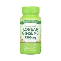 Korean Ginseng Nature's Truth Standardized 500MG 75 Capsulas