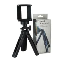 Tripé Suporte Portátil para Smartphones S1659 Vertical e Horizontal 360º com 28CM - Preto
