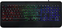 Teclado Mtek KB-7701LR com Cabo - Preto RGB (Espanhol)