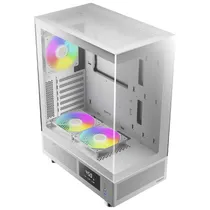 Gabinete Gamer Gamdias Atlas E1 WH Mid Tower / 3 Cooler / Argb - Branco