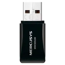 Adaptador Wifi Mercusys MW300UM USB 300 MBPS 2.4GHZ - Preto