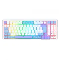 Teclado Gamer Redragon Gloria Pro K664WBP RGB Switch Bumblebee Sem Fio - Branco