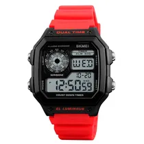 Relogio Masculino Digital Skmei 1299 Vermelho