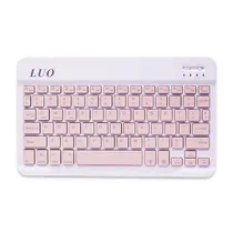 Mini Teclado Magnético Luo LU-BT030 Pro Slim Bluetooth Keyboard 10" - Rosa
