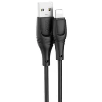 Cabo Lightning/USB-A Xo NB238 2,1A/3M - Preto