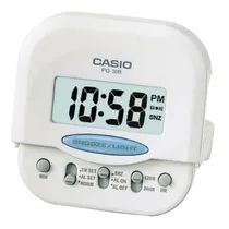 Relógio Despertador Casio PQ-30B-7D Branco