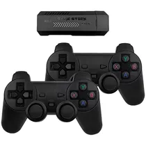 Console Game Stick X2+ 4K Ultra HD com 2 Controles - Preto
