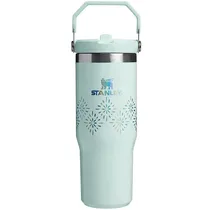 Garrafa Térmica Stanley The Iceflow Flip Straw Tumbler 887ML - Seaglass Gloss