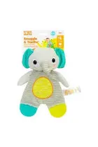 Bright Starts Bebes Peluche Elefante Con Mordillo Snuggle N' Teethe Detalles En El Producto 6M+ Multicolor