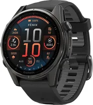 Relógio GPS Garmin Fenix 8 43MM Amoled Sapphire 010-02903-20 - Carbon Gray/Titanium Black