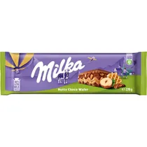 Barra de Chocolate Milka Nutty Choco Wafer - 270GR