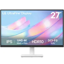Monitor Gamer 27" LG 27US500-W Ips/ Uhd 4K/ 60HZ/ 2024 - Branco/ Preto